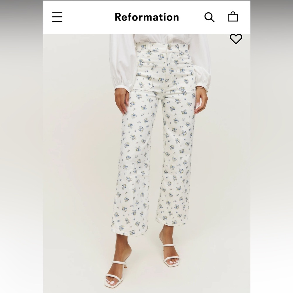 Reformation Alyssa high rise wide leg jeans